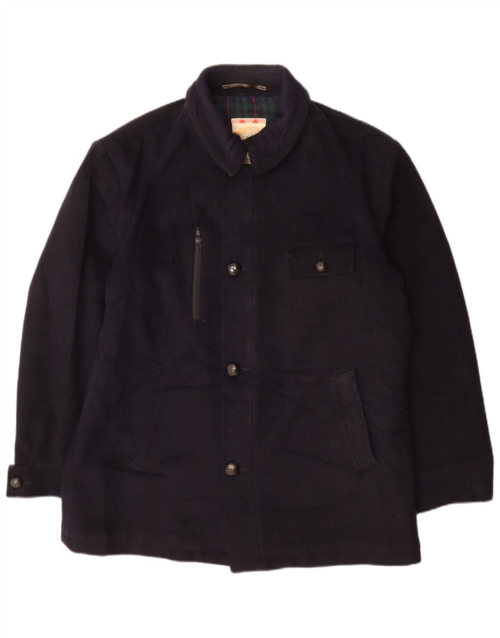 MC Gregor Veste utilitaire pour homme IT 54 2XL Bleu marine à carreaux en laine classique