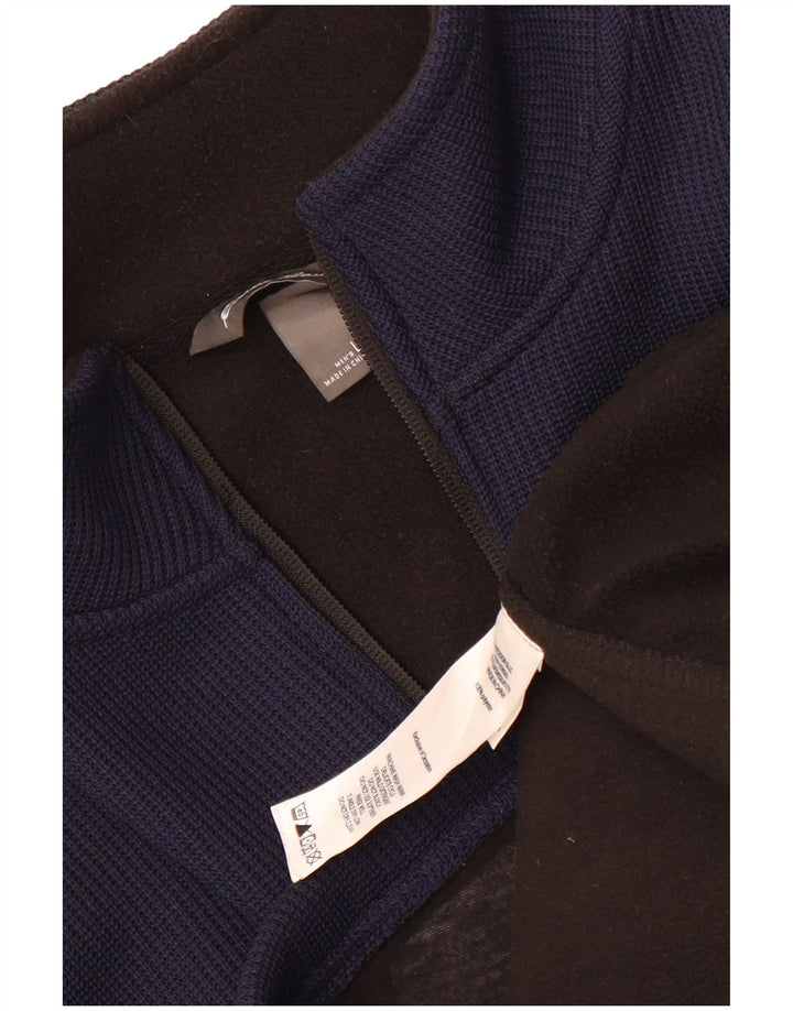 Eddie Bauer Veste de survêtement pour homme Taille L Bleu marine Colorblock Polyester