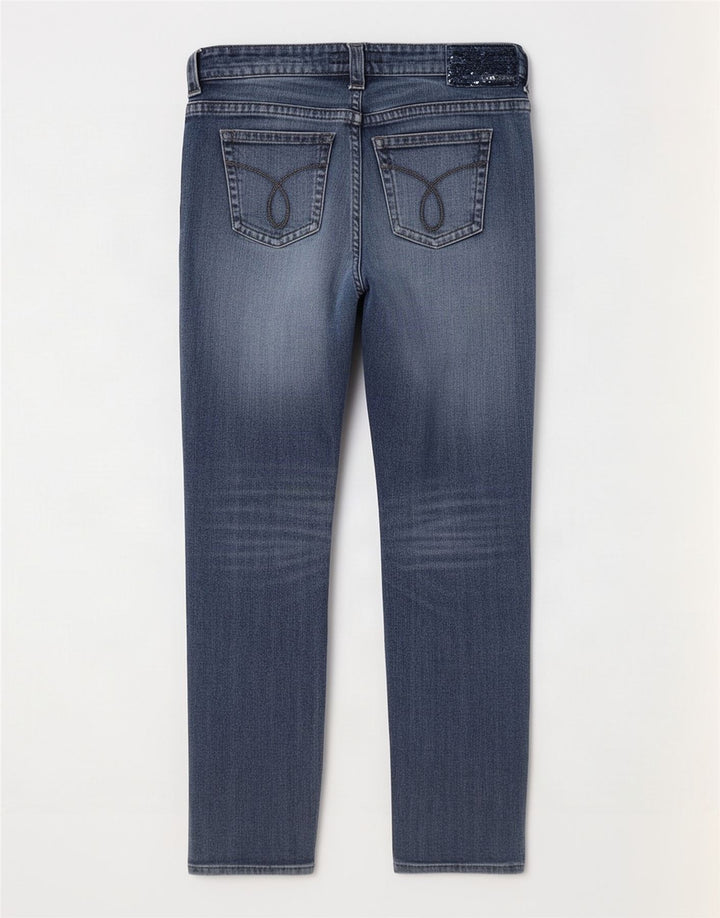 Calvin Klein Jean Slim Femme W28 L28 Bleu