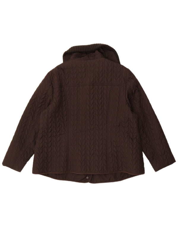 Monsoon Veste matelassée pour femme UK 22 3XL Noir Polyester