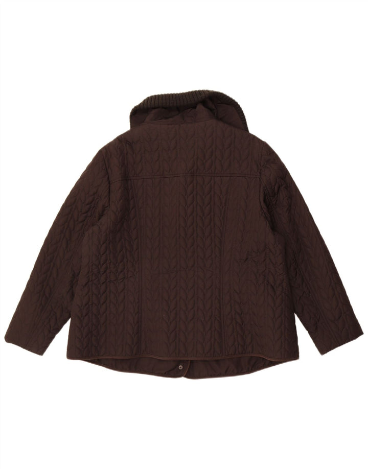 Monsoon Veste matelassée pour femme UK 22 3XL Noir Polyester