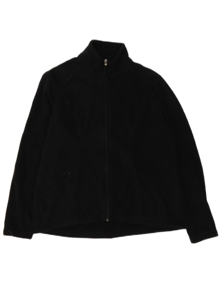 Marks & Spencer Veste polaire pour femme UK 16 Large Noir Polyester