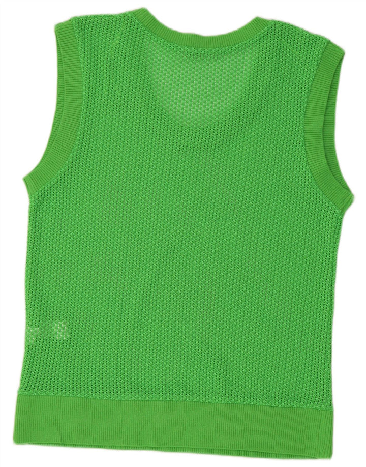 Zara Femme Débardeur UK 14 Coton Vert Moyen
