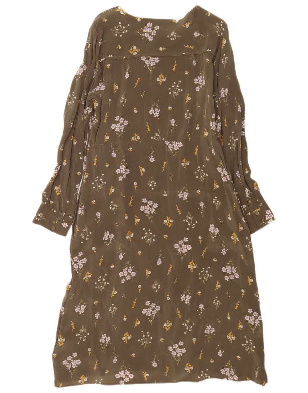 Marks & Spencer Robe droite à manches longues Per Una pour femme UK 14 Large Vert