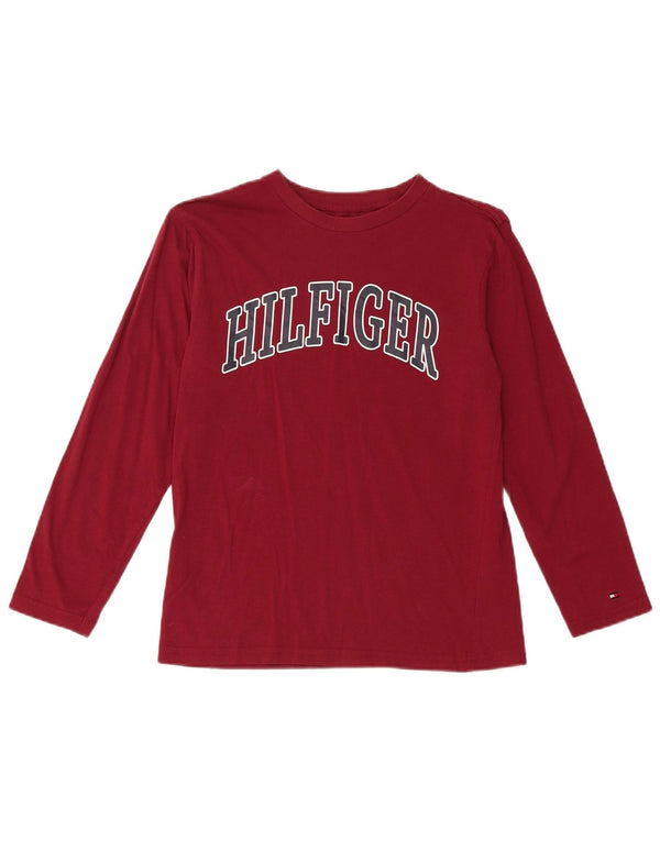 Tommy Hilfiger Haut graphique à manches longues pour garçon 12-13 ans Bordeaux moyen