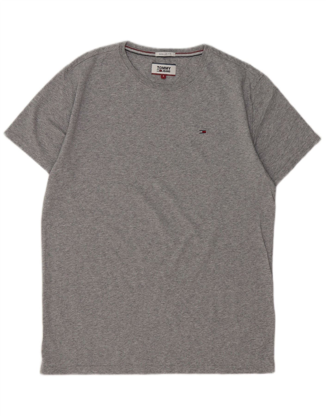 TOMMY HILFIGER T-Shirt Regular Fit Homme Petit Gris Coton