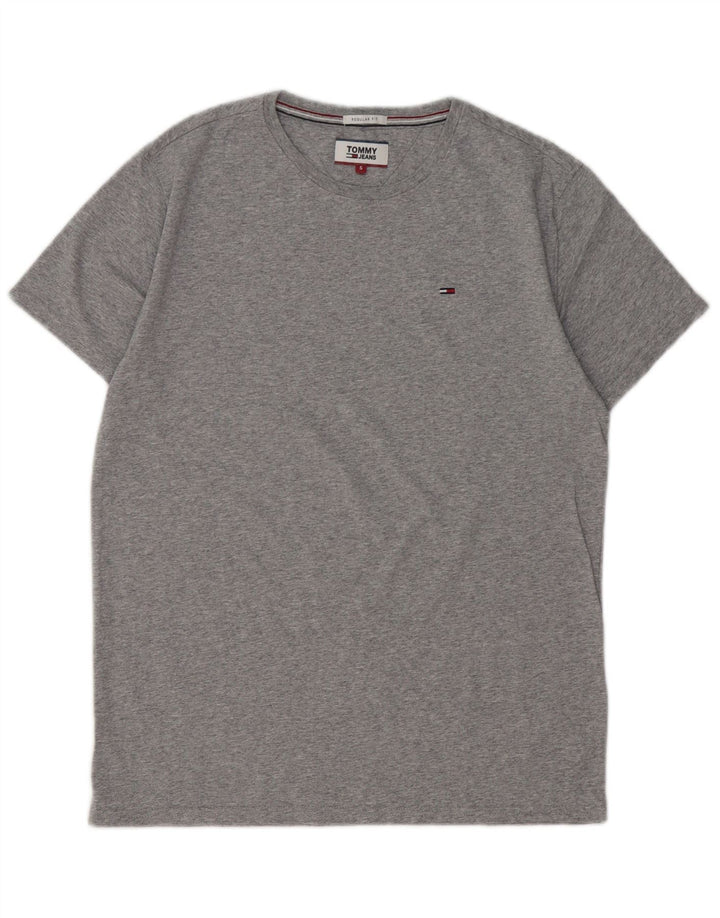 TOMMY HILFIGER T-Shirt Regular Fit Homme Petit Gris Coton