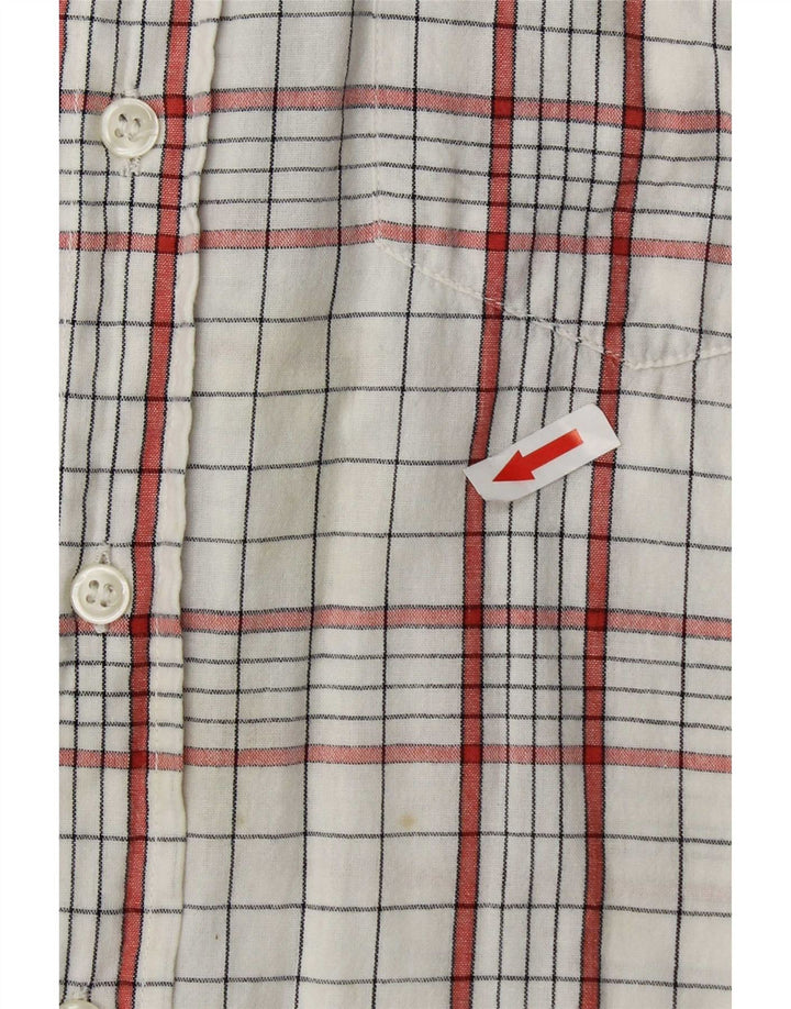 Carrera Chemise Homme XL Blanc Carreaux Coton