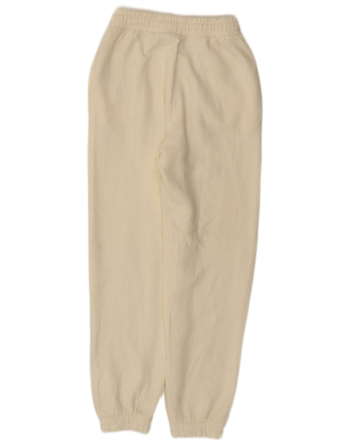 Zara Femme Pantalon De Survêtement Joggers UK 8 Small Off White Polyester