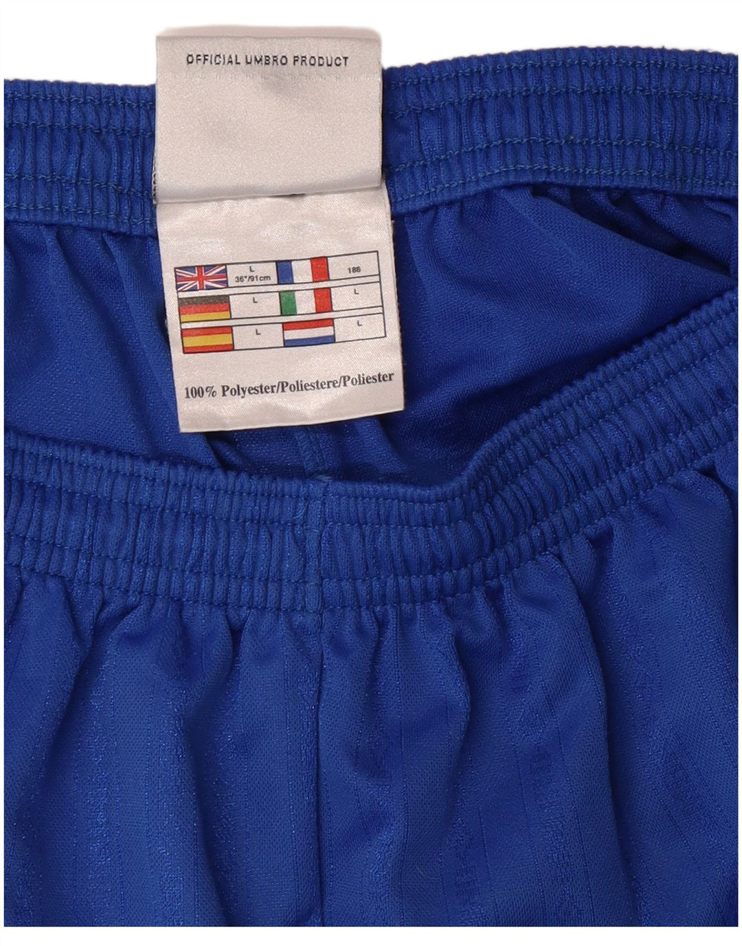 UMBRO Short de sport homme grand bleu polyester