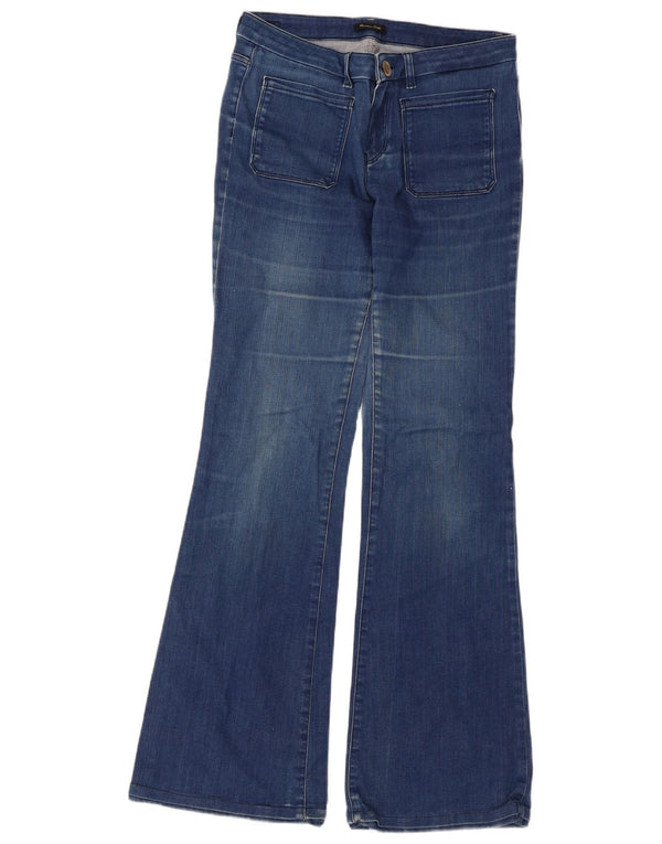 Massimo Dutti Jean évasé pour femme EU 40 Medium W30 L33 Bleu Coton