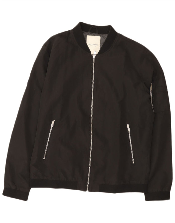 Veste Bomber Homme Vintage UK 42 XL Noir