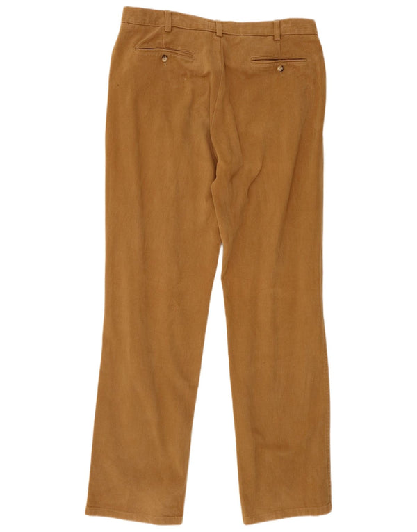 Trussardi Pantalon Droit Casual Homme IT 52 XL W38 L34 Marron Coton