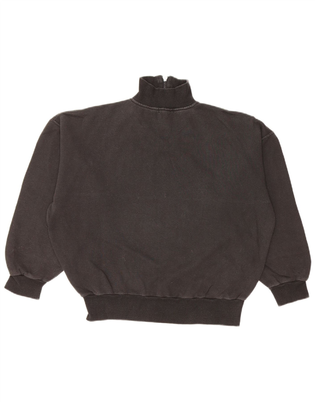 NORTONS Sweat-shirt graphique à col zippé pour femme UK 14 Noir moyen