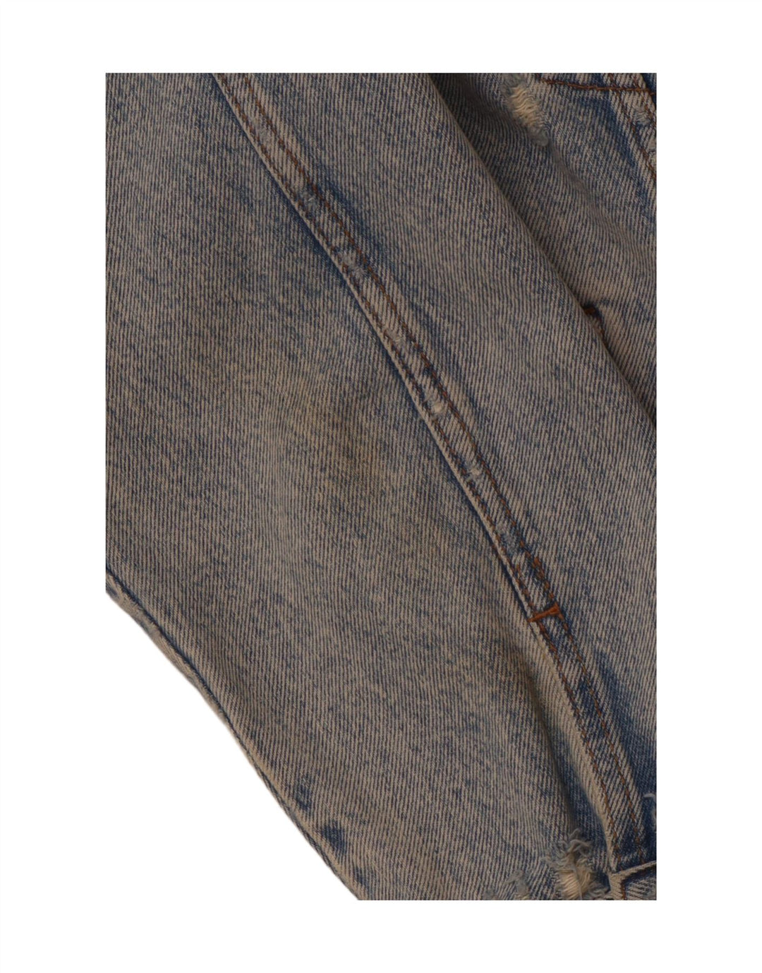 ZARA Veste en jean vieilli pour homme UK 38 Bleu moyen Coton