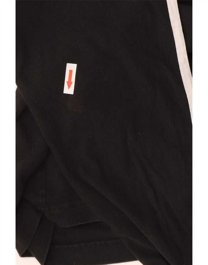 Adidas Haut à manches longues pour homme en coton color block noir moyen