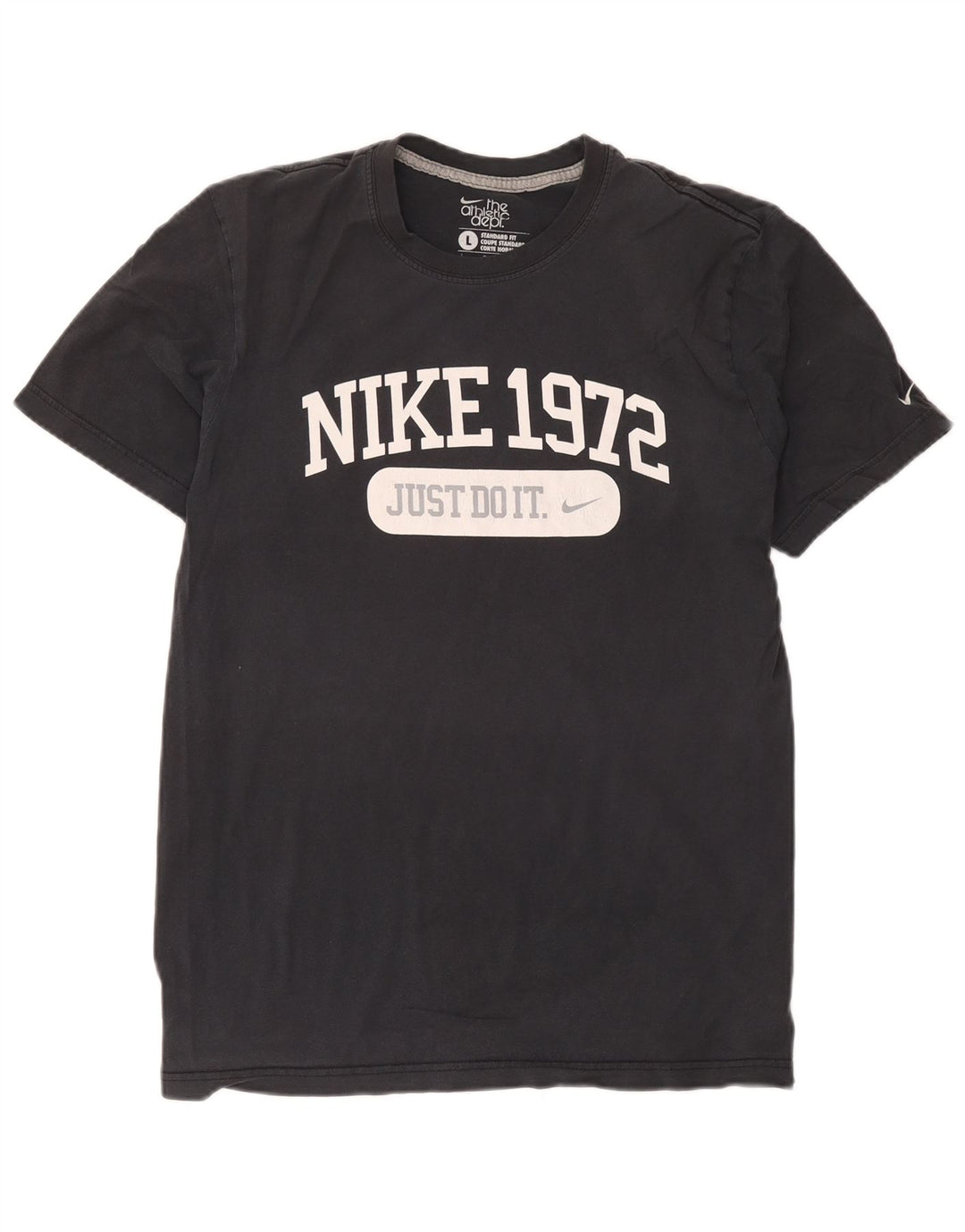 Nike T-shirt graphique coupe standard pour homme, grand gris