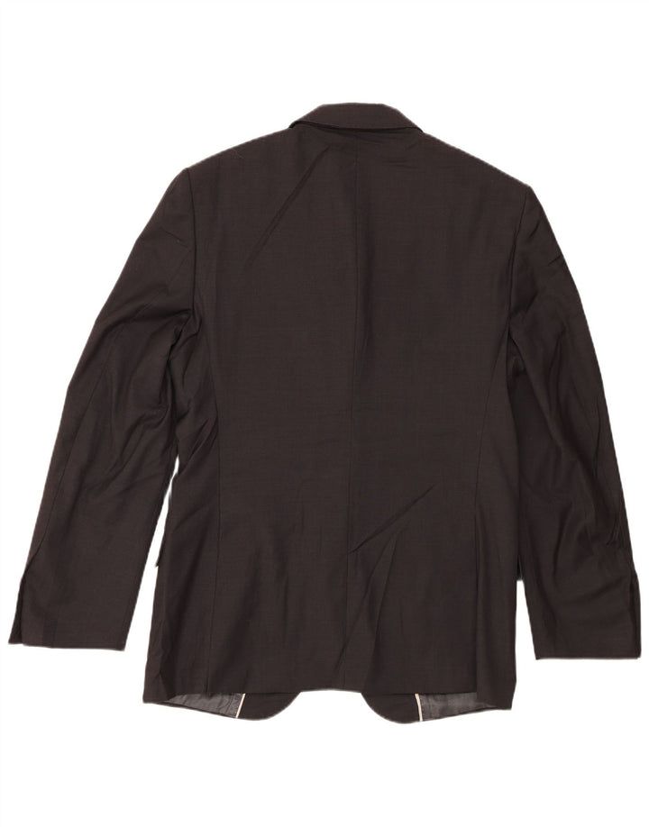 Marks & Spencer Veste blazer à 2 boutons pour homme UK 38 Gris moyen Laine vierge