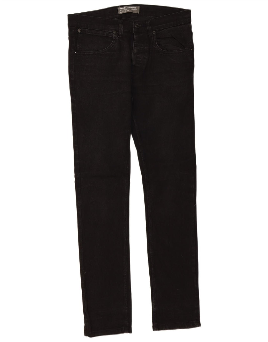 French Connection Jean Slim Homme W32 L32 Noir Coton
