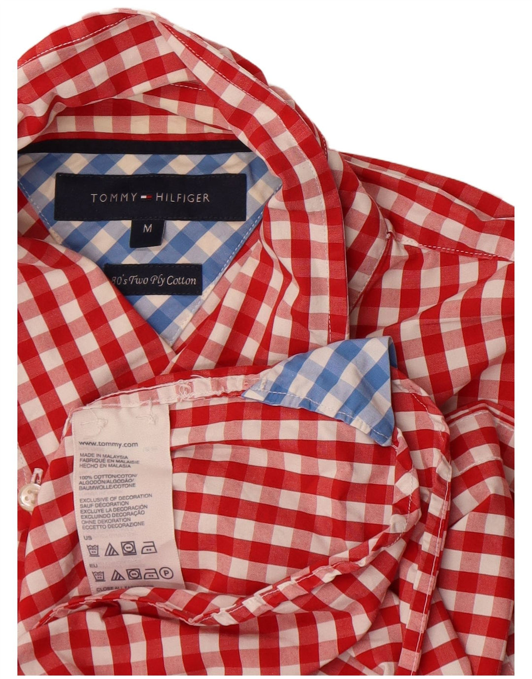 Tommy Hilfiger Chemise Homme Medium Red Check Coton