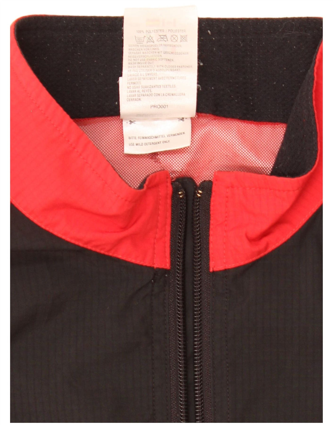 Adidas Veste de pluie pour homme UK 40 Large Rouge Colorblock Polyester