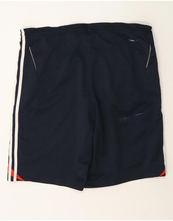 Adidas Short de sport Climalite pour homme - Large - Bleu marine - Colorblock