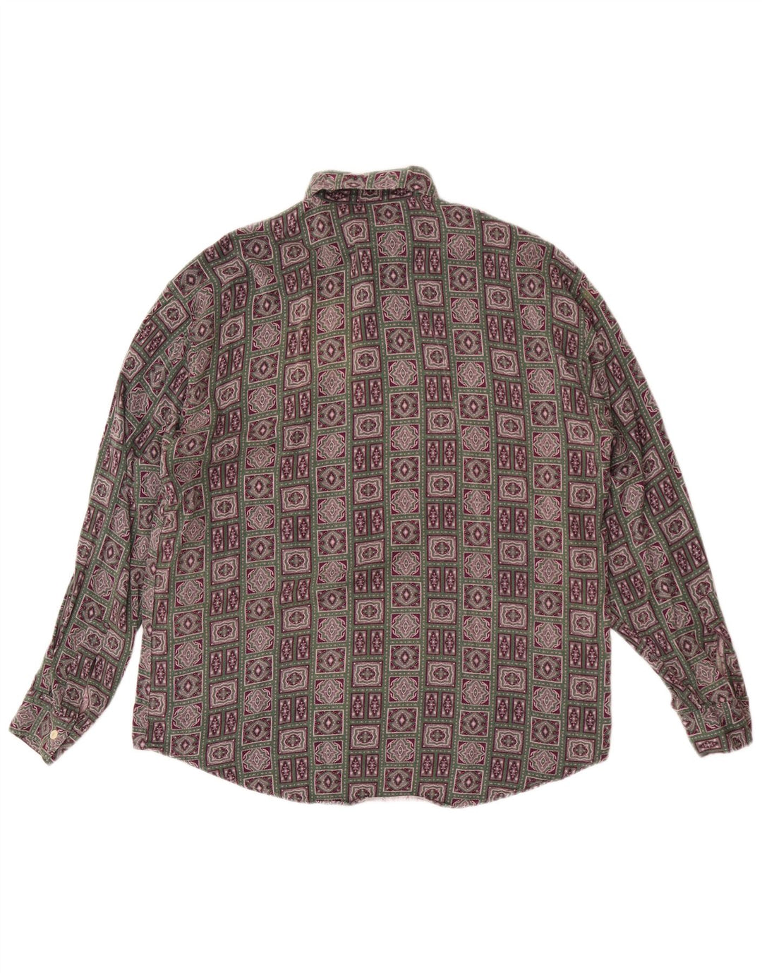 Benetton Chemise Large Multicolore Géométrique Homme