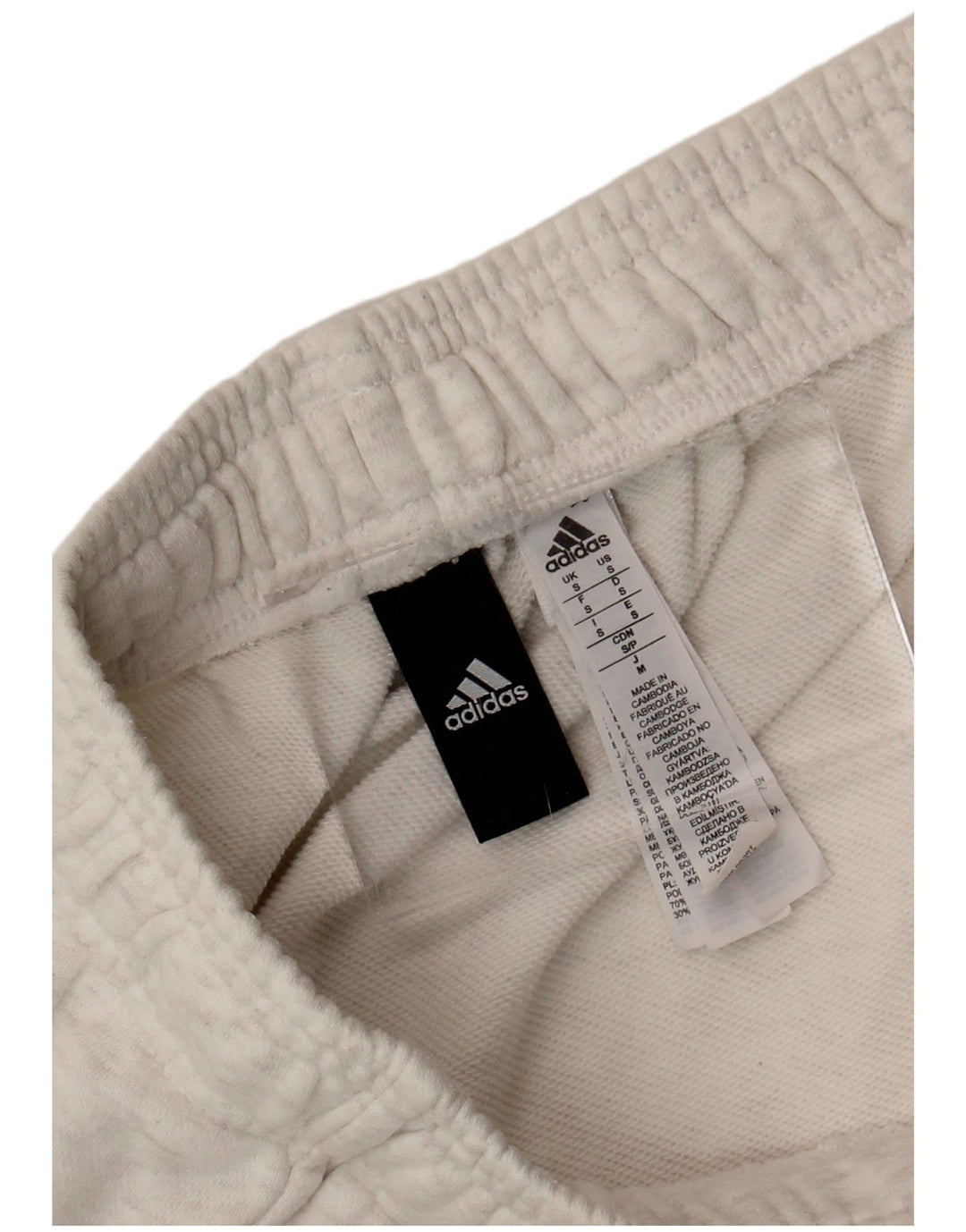 Adidas Short de sport pour homme Petit coton blanc