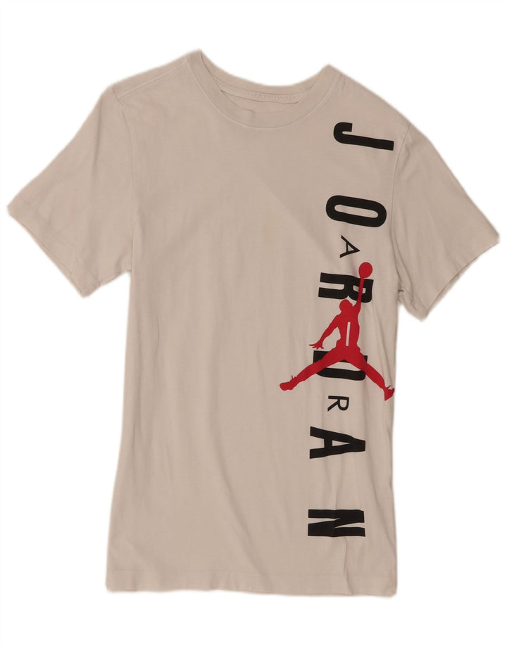 Jordan T-shirt graphique pour homme Petit coton blanc