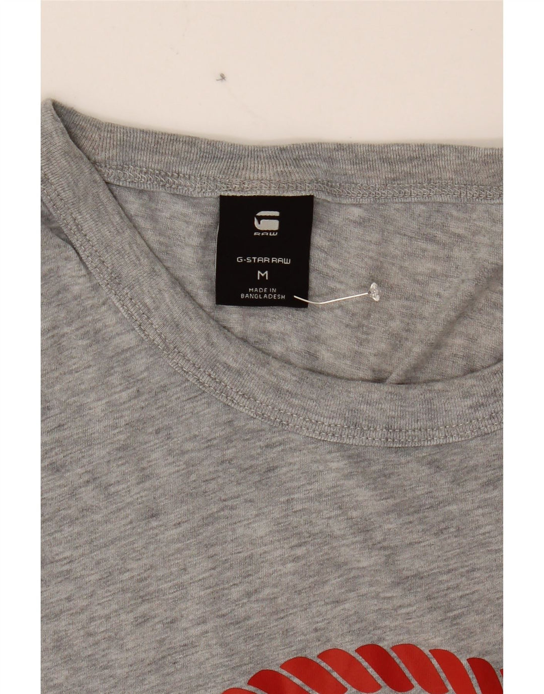 G-STAR Mens Graphic T-Shirt Top Medium Grey Cotton Vintage G-Star and Second-Hand G-Star from Messina Hembry 