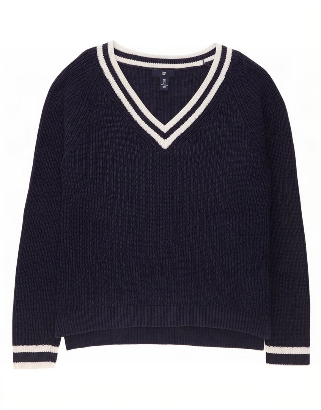 Gap Pull col V pour femme UK 10 Small Bleu marine