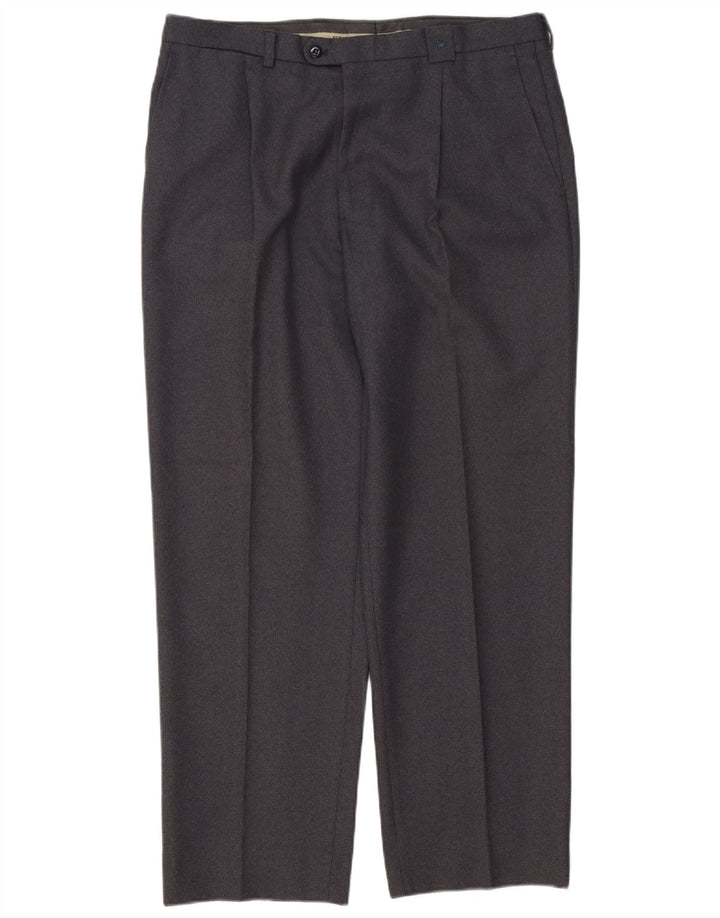 Burberry Pantalon de costume pour homme IT 46 Small W34 L30 Gris Polyester