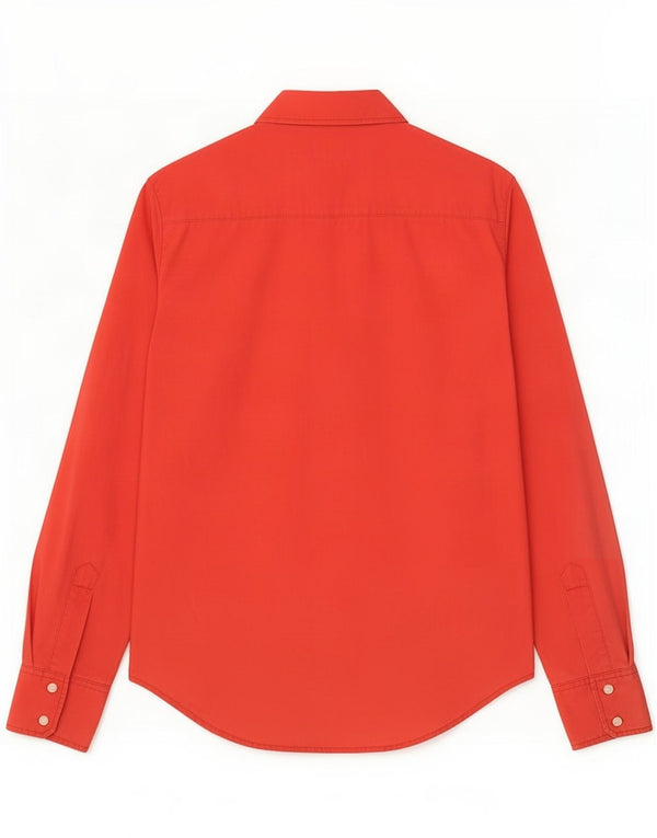 Chemise Guess pour homme en coton rouge moyen