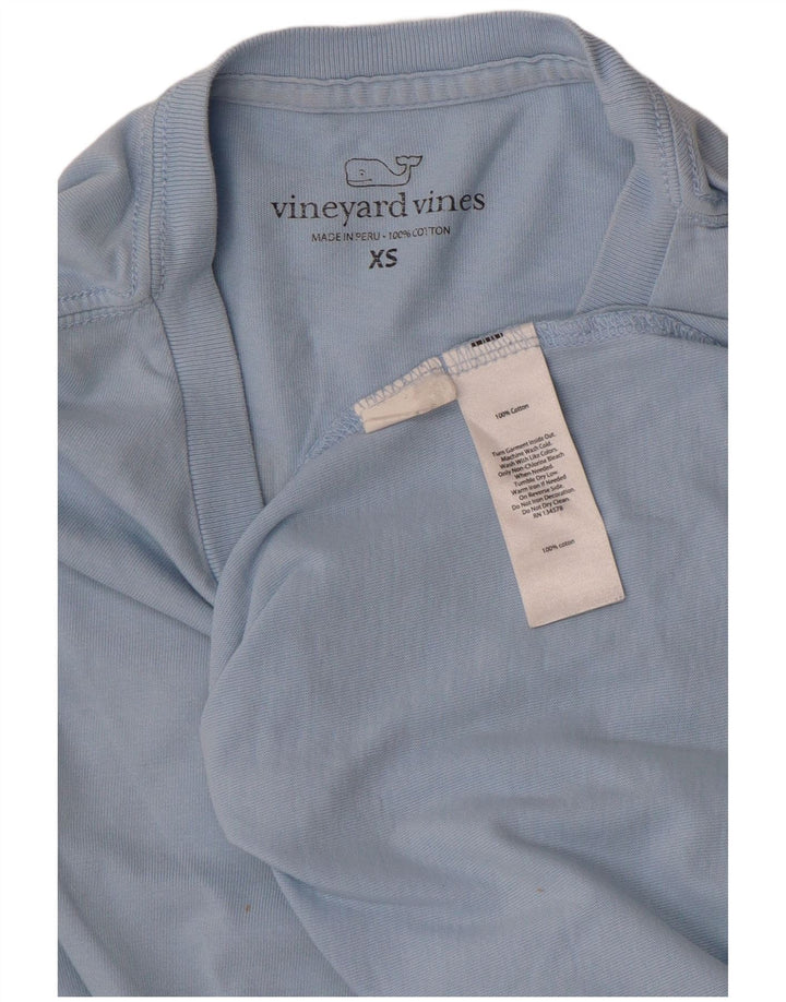 VINEYARD VINES Haut Graphique Homme Manches Longues XS Bleu Coton
