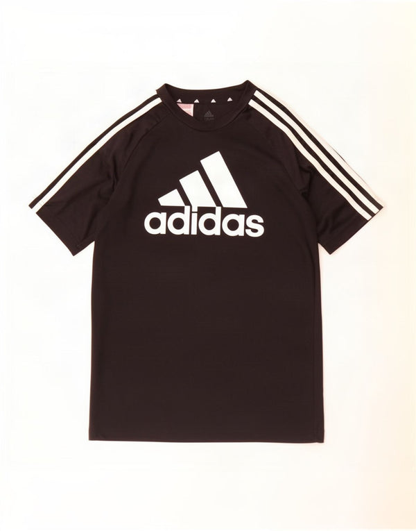 Adidas Garçons Aeroready Graphic T-Shirt Top 13-14 ans Noir Polyester