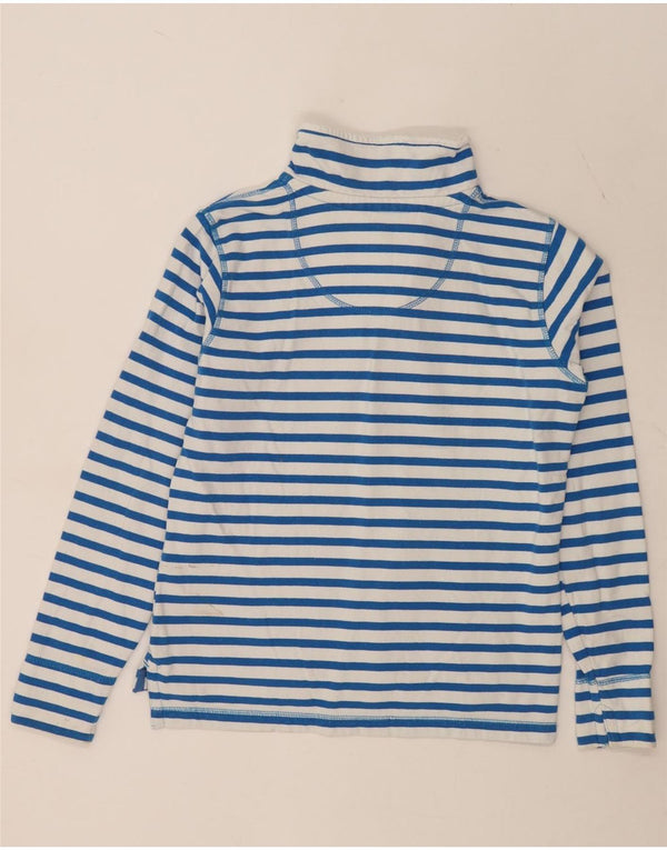Crew Clothing Womens Zip Neck Sweatshirt Jumper UK 10 Small White Striped