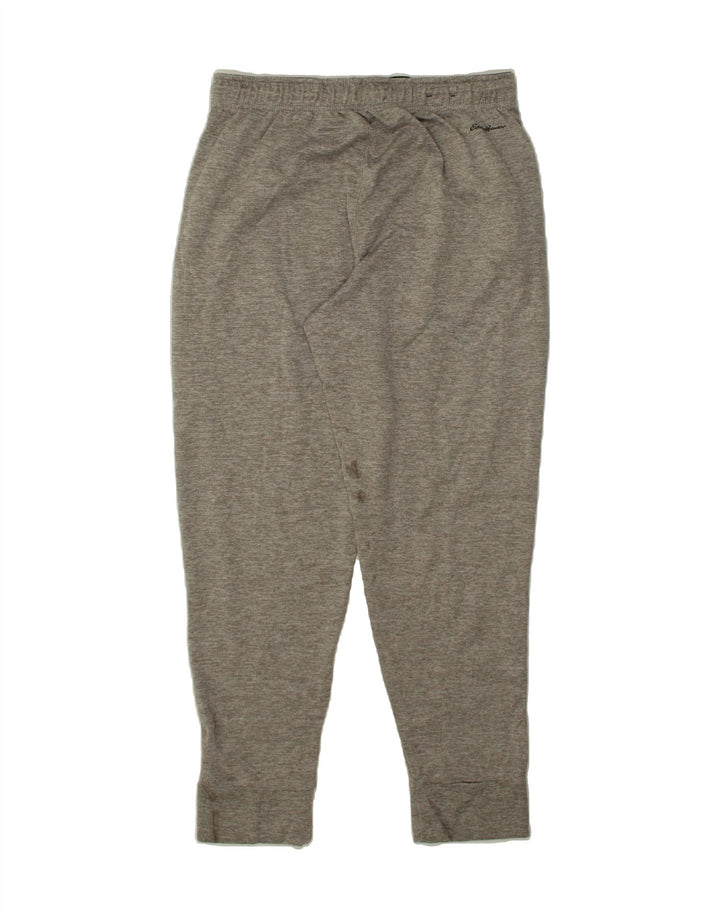 EDDIE BAUER Mens Tracksuit Trousers Joggers Medium Grey Flecked Polyester Vintage Eddie Bauer and Second-Hand Eddie Bauer from Messina Hembry 