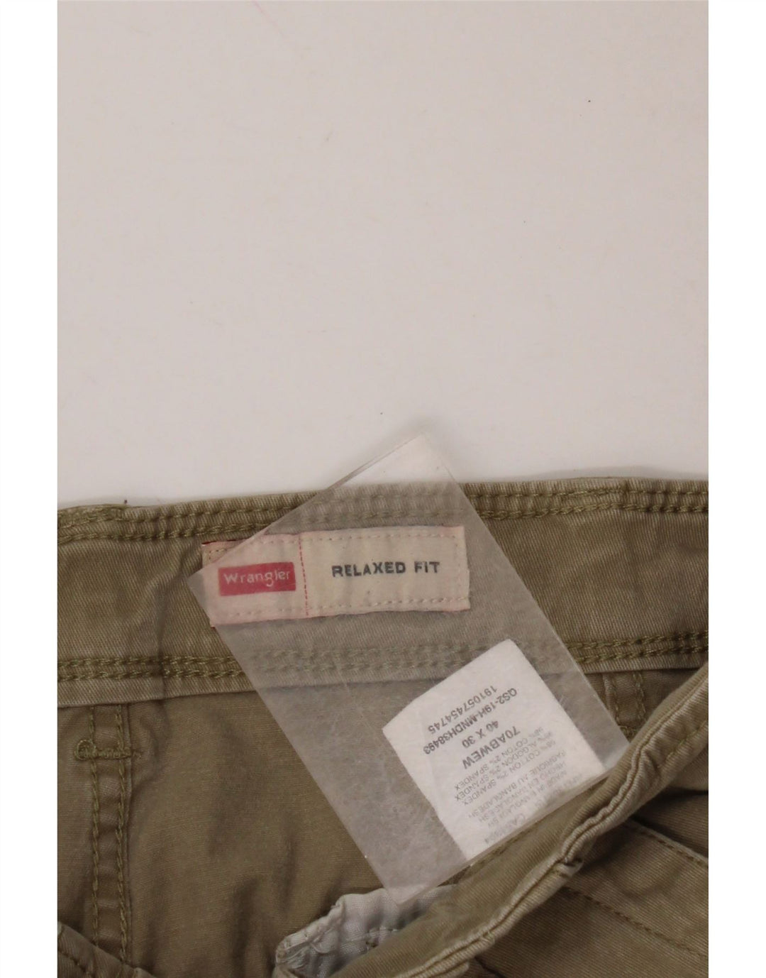 WRANGLER Pantalon cargo coupe décontractée pour homme W40 L30 Coton beige