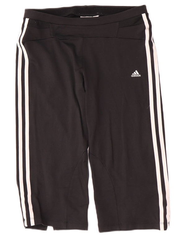 Adidas Pantalon de survêtement Capri pour femme UK 12 Medium Noir Nylon