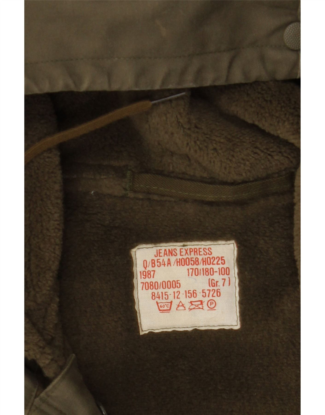 VINTAGE Veste Parka à capuche militaire pour homme UK 40 Grand Vert