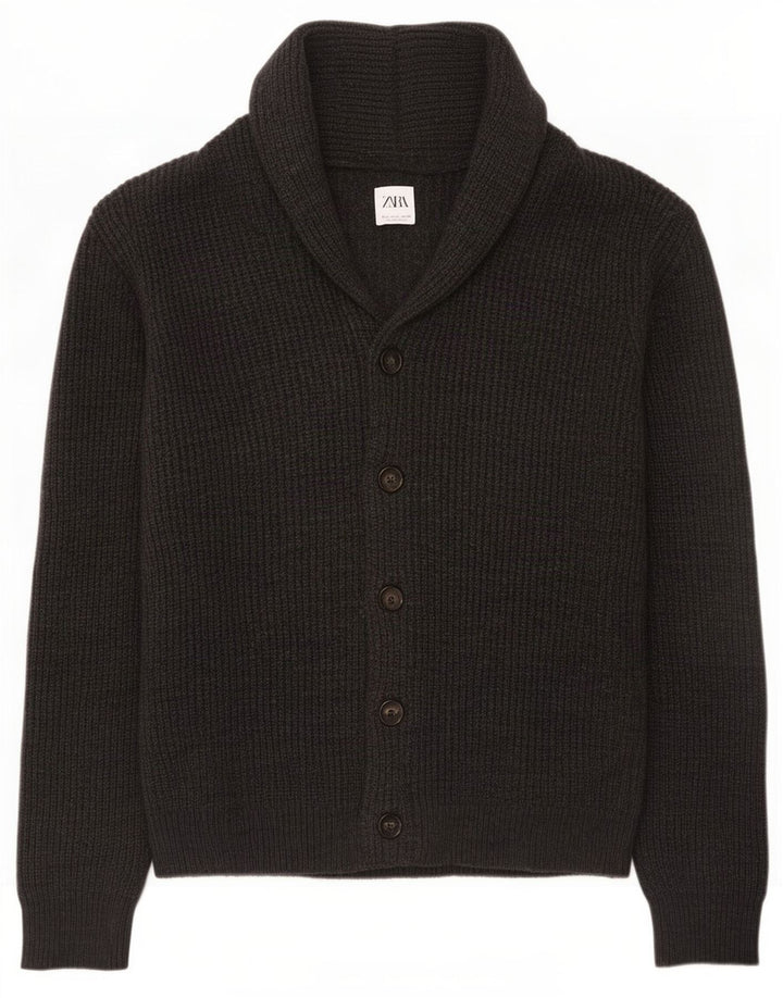 Zara Cardigan Homme Pull Large Gris