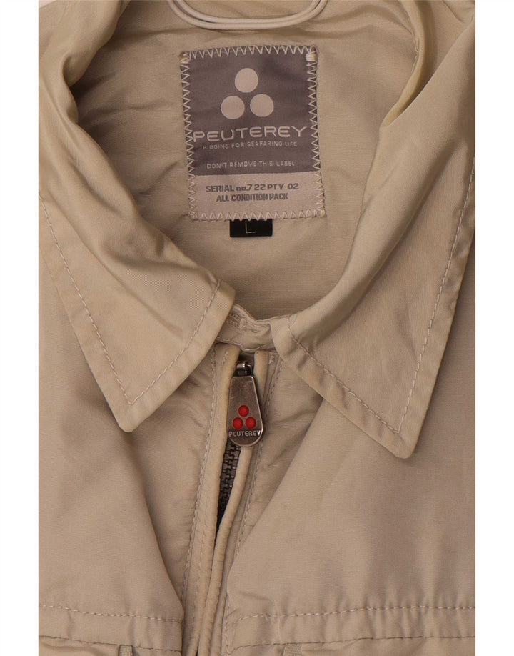 PEUTEREY Veste utilitaire pour homme UK 40 Large Beige