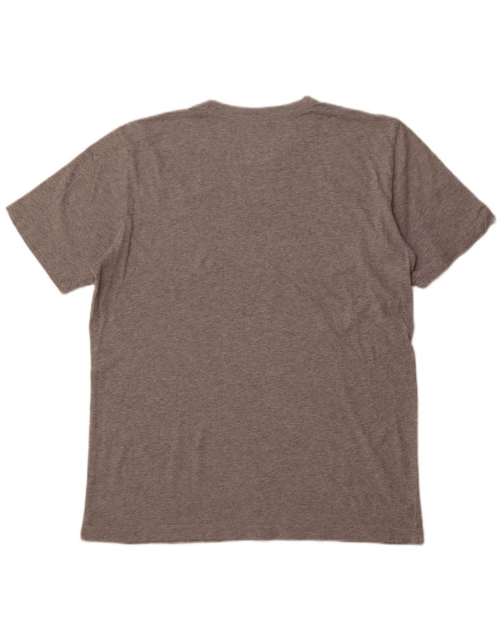 NIKE T-shirt graphique coupe classique pour hommes, grand, gris, coton