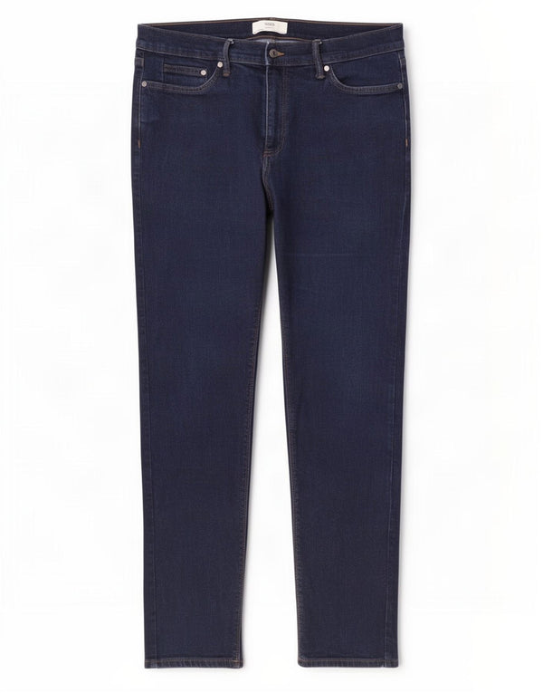 Marks & Spencer Jean Slim Homme W36 L33 Bleu Marine Coton