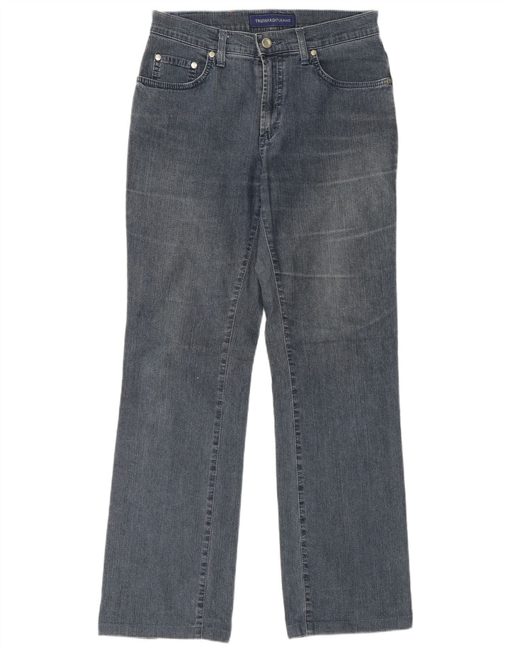 TRUSSARDI Jean Droit W27 L29 Bleu Coton Femme