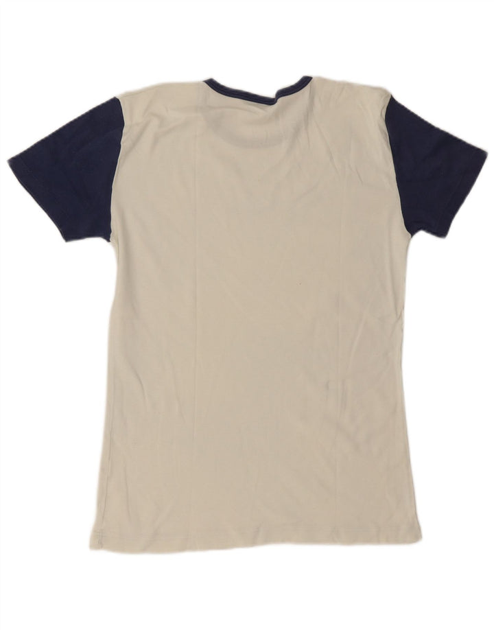 Fila T-Shirt Graphique Homme Blanc cassé moyen en coton colour block