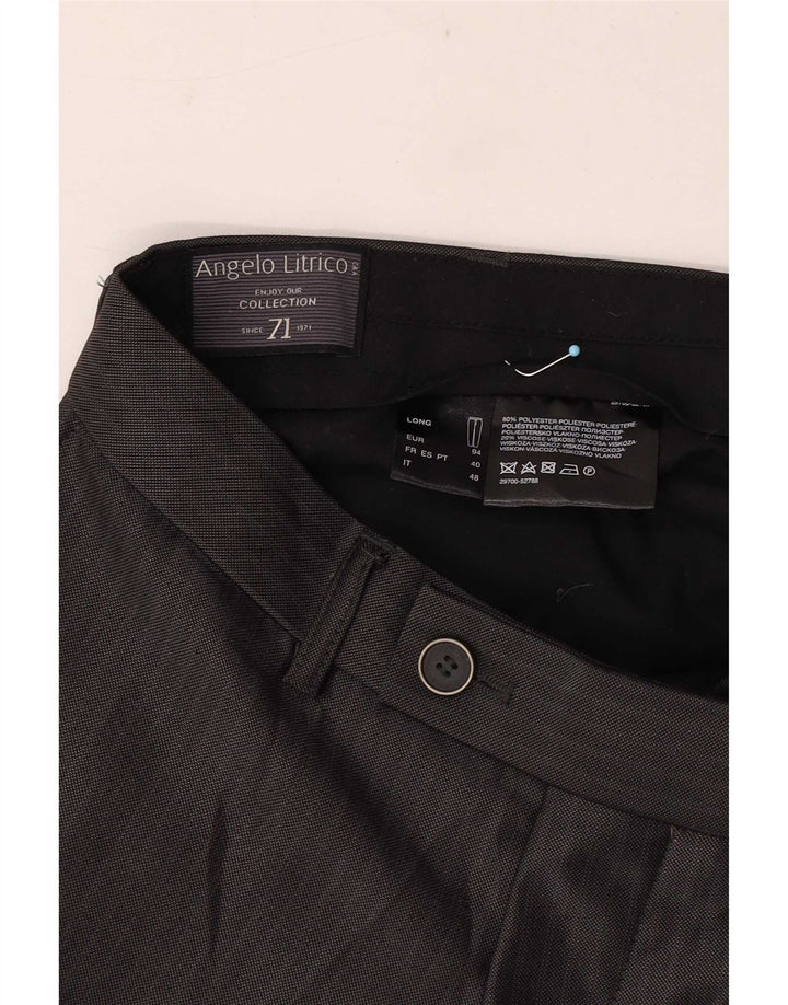 Angelo Litrico Pantalon de costume droit pour homme IT 48 Medium W32 L33 Gris