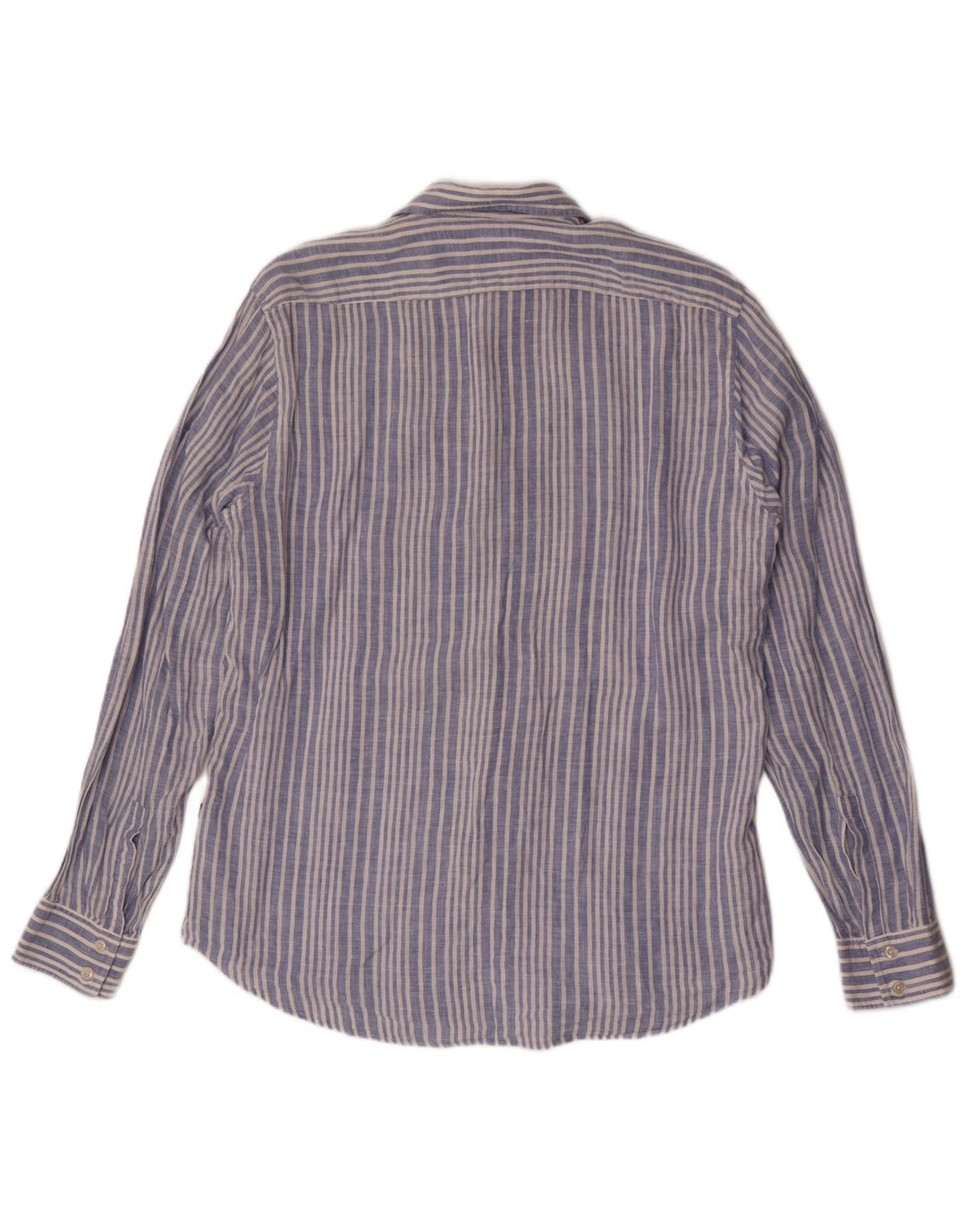 Hugo Boss Chemise homme en lin à fines rayures bleues