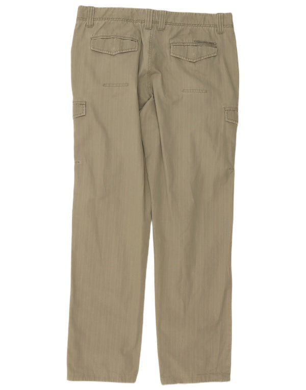 Calvin Klein Jeans Pantalon cargo droit pour homme W34 L34 Kaki Coton
