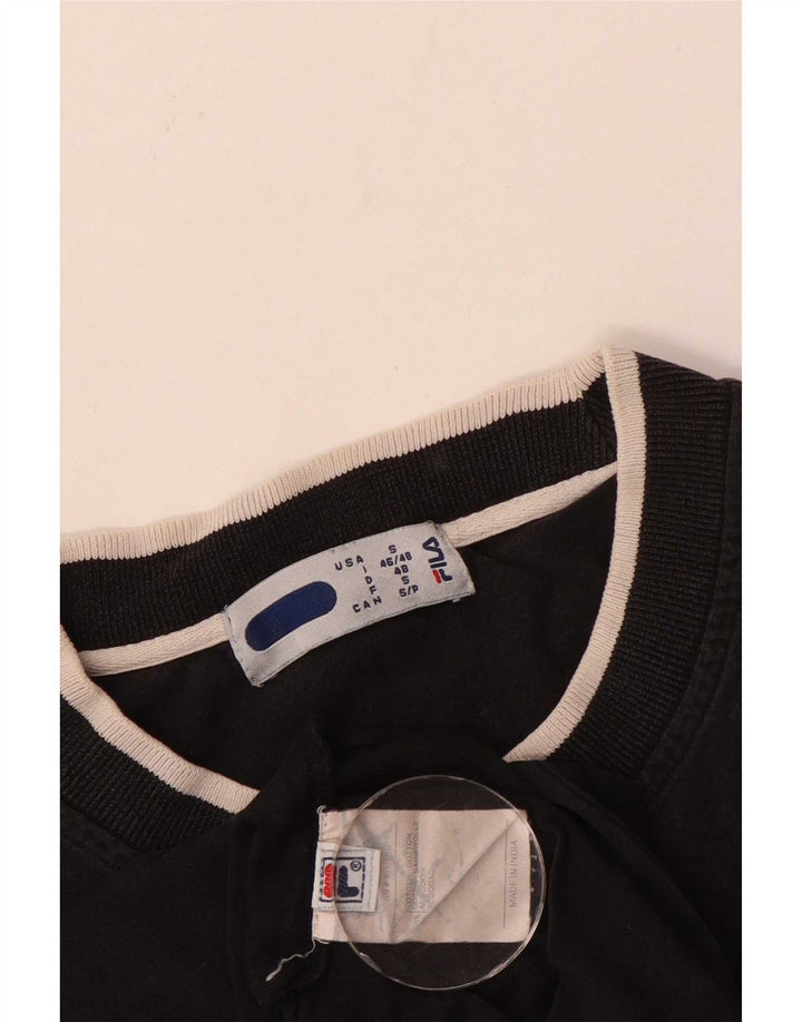 Fila T-Shirt Graphique Homme Petit Noir Coton